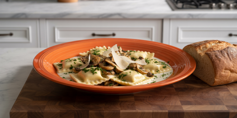 mushroom ravioli